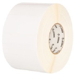 Label, Polypropylene, 50.8x25.4mm Direct Thermal, PolyPro 4000D, Permanent Adhesive, 19mm Core, Perforation and Black Mark