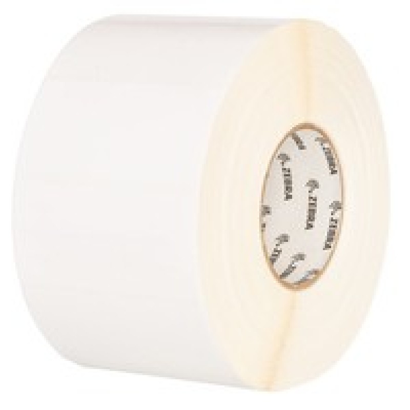 Label, Polypropylene, 50.8x25.4mm Direct Thermal, PolyPro 4000D, Permanent Adhesive, 19mm Core, Perforation and Black Mark