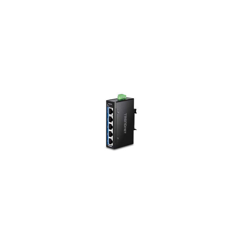 5-PORT INDUSTRIAL GIGABIT/DIN-RAIL MINI SWITCH