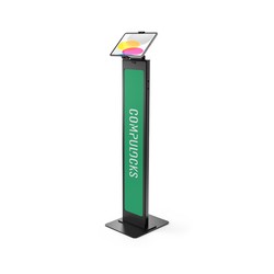UNIVERSAL TABLET CLING/BRANDABLE FLOOR STAND - BLACK