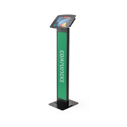 IPAD 10.2IN SPACE ENCLOSURE/BRANDABLE FLOOR STAND - BLACK