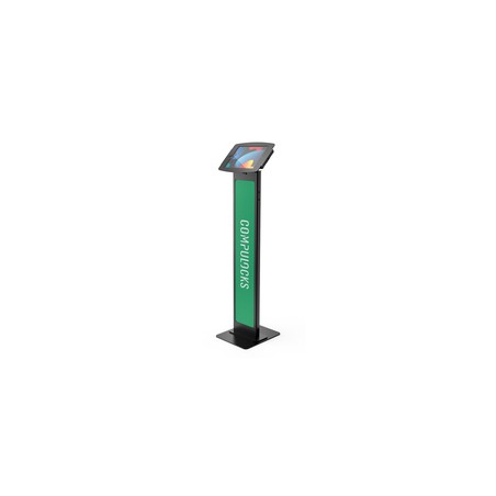 Compulocks iPad 10.2IN Space Enclosure/Brandable Floor Stand - Black