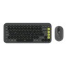 POP ICON COMBO MOUSE AND KB/GRAPHITE - CH - CENTRAL-419