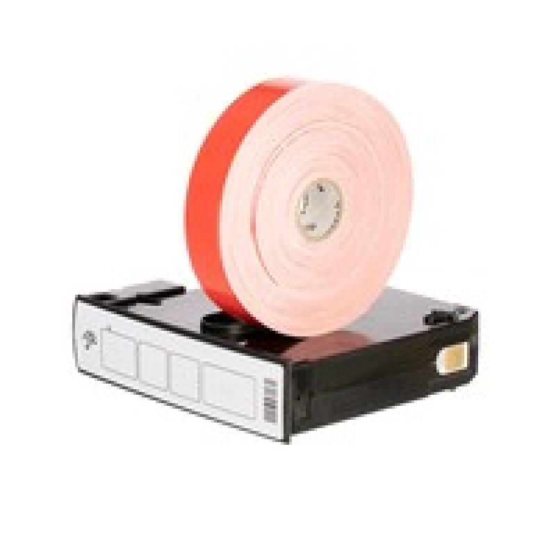 Wristband, Polypropylene, 1x10in (25.4x254mm) Direct thermal, Z-Band Fun, Adhesive closure, Cartridge, 350/roll, 6/box, Red