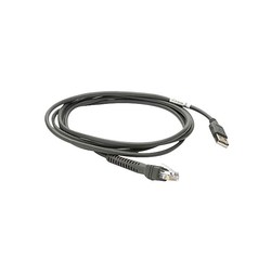 Zebra Cable - Shielded USB: Series A Connector, 15FT. (4.6M), Straight (Supports 12V Power Supply)