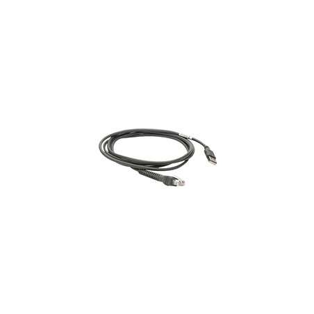 Zebra Cable - Shielded USB: Series A Connector, 15FT. (4.6M), Straight (Supports 12V Power Supply)