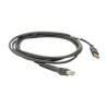 Zebra Cable - Shielded USB: Series A Connector, 15FT. (4.6M), Straight (Supports 12V Power Supply)
