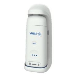 Zebra CS6080 Cordless: Presentation Cradle, INDUCTIVE, Bluetooth, Healthcare White. USB-C Cradle Cable Cbl-CS6-S07-0B Sold