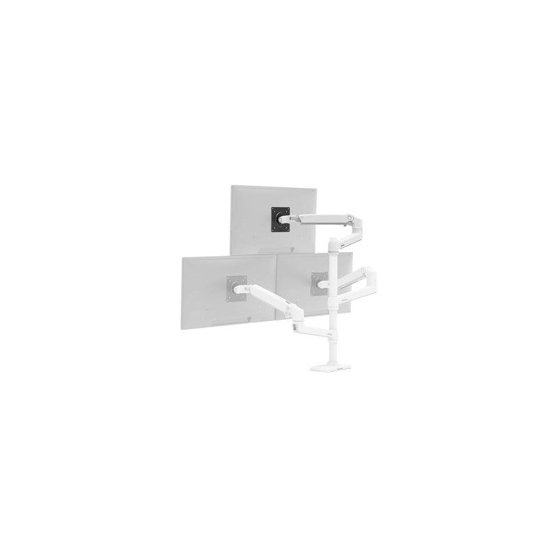 Ergotron Extension And Collar Kit/For LX Dual Stacking Arm White