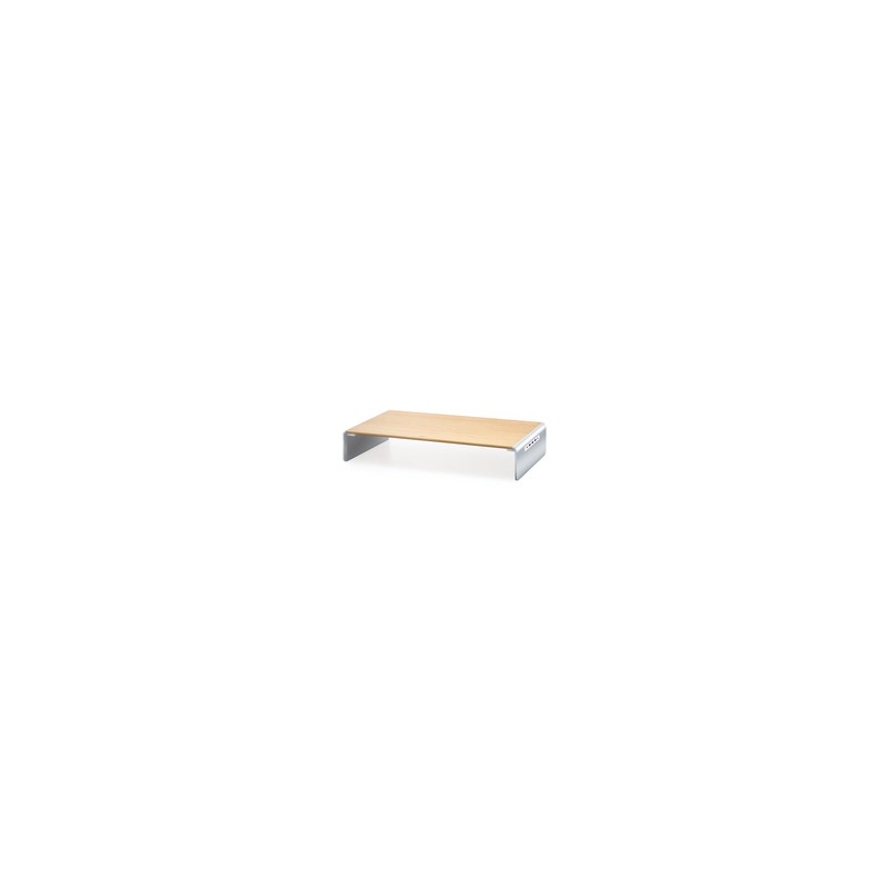 WOOD MONITOR STAND WITH DOCKING/STATION