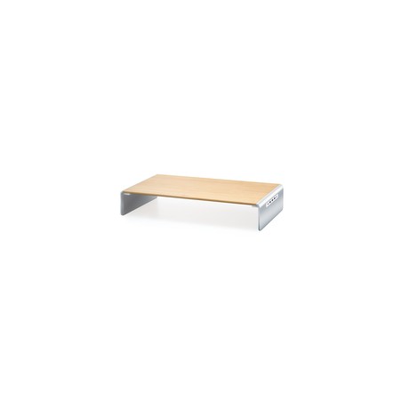 WOOD MONITOR STAND WITH DOCKING/STATION