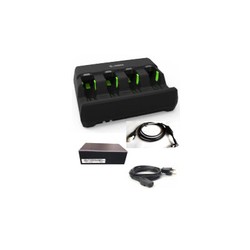 3600 BATTERY CHARGER KIT: INCLUDES 4 SLOT CHARGER (SAC3600-4001CR), POWER SUPPLY (PWR-BGA12V50W0WW), DC LINE CORD