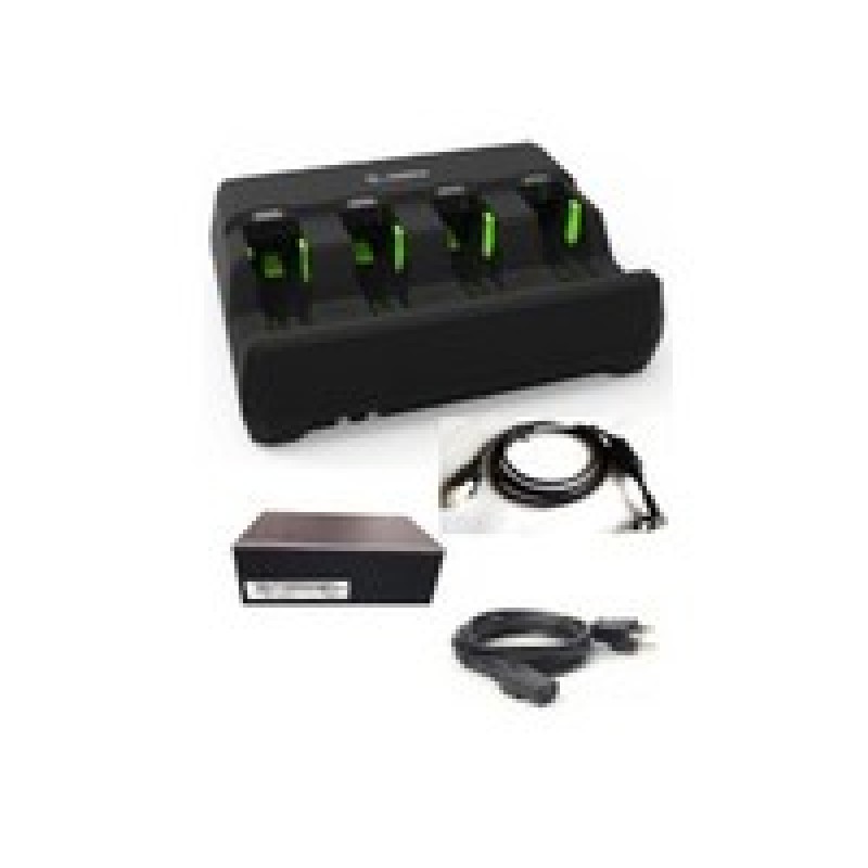 Zebra 3600 Battery Charger Kit: Includes 4 Slot Charger (SAC3600-4001CR), Power Supply (PWR-BGA12V50W0WW), DC Line Cord