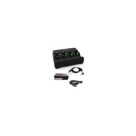 3600 BATTERY CHARGER KIT: INCLUDES 4 SLOT CHARGER (SAC3600-4001CR), POWER SUPPLY (PWR-BGA12V50W0WW), DC LINE CORD