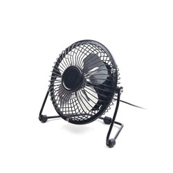 C-TECH Ventilátor UF-01, 100mm, USB, stolní, černá