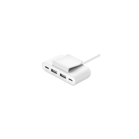 Belkin 4-Port USB Splitter 2XUSB-C/2XUSB-A Max. 30W 2M Cable White