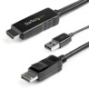 4K HDMI TO DISPLAYPORT CABLE/4K 30HZ - USB-POWERED HD2DPMM3M