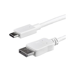 1M USB C TO DP CABLE - WHITE/USB C TO DP ADAPTER - WHITE