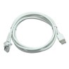 Cable, USB, Type A, TPUW, Straight, 2M, White