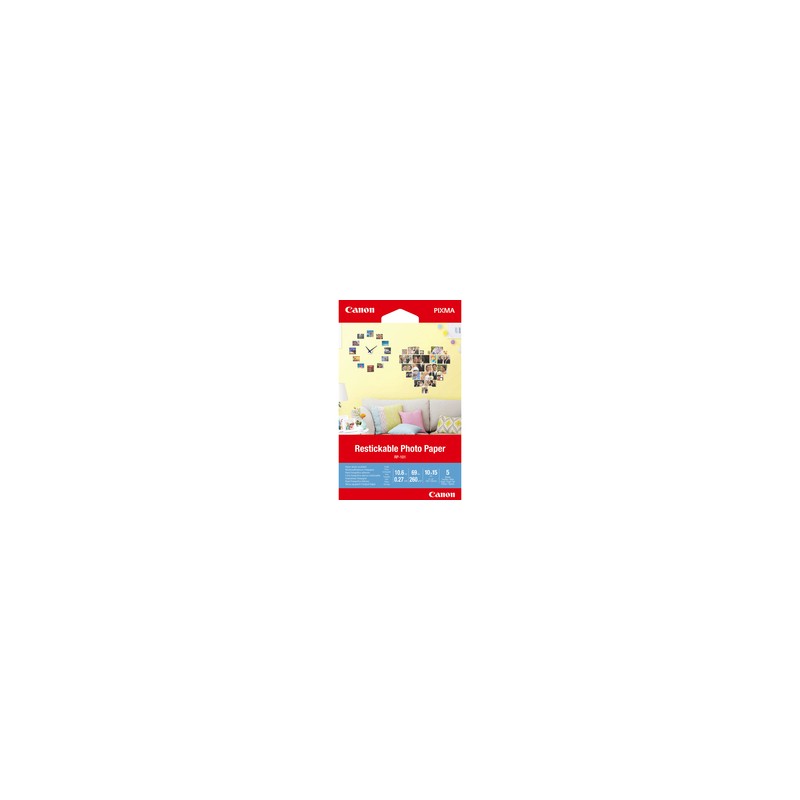 Canon RP-101 4X6 5 Sheets/Restickable Photo Paper