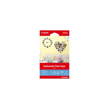 Canon RP-101 4X6 5 Sheets/Restickable Photo Paper