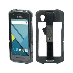 Mobilis PROTECH TPU Case For TC21/26/Elastic Hand Strap W/ Stylus BLK