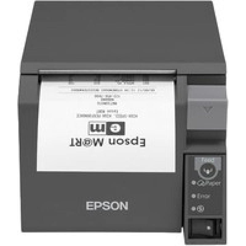 Epson TM-T70II (025C1): UB-E04 + Built-in USB, PS, Black, UK