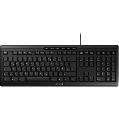 CHERRY klávesnice STREAM, drátová, USB, CZ+SK layout, černá