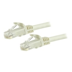 7.5 M CAT6 CABLE - WHITE/SNAGLESS - 24 AWG COPPER WIRE