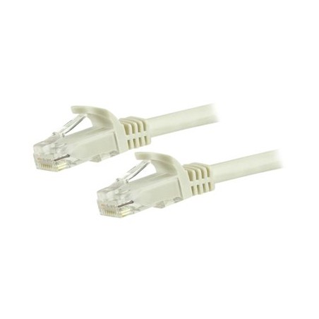 7.5 M CAT6 CABLE - WHITE/SNAGLESS - 24 AWG COPPER WIRE
