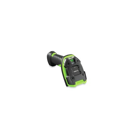 Zebra DS3608: Rugged, Area Imager, Extended Range, Corded, Industrial Green, Vibration Motor