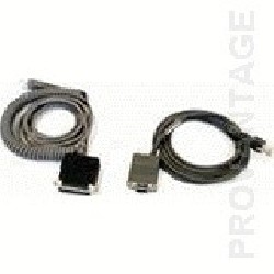 Cable, RS-232, 9P, Female, Coiled, CAB-408 (Power available on pin 9 of the connector or through external power supply), 6 ft.