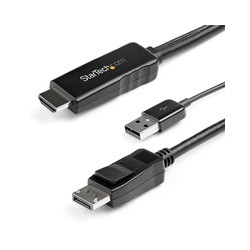 4K HDMI TO DISPLAYPORT CABLE/4K 30HZ - USB-POWERED HD2DPMM2M