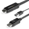 4K HDMI TO DISPLAYPORT CABLE/4K 30HZ - USB-POWERED HD2DPMM2M