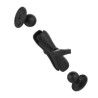 Drill-down mount with AMPS hole pattern, includes two round ball bases, adjustable double socket arm, and durable aluminum
