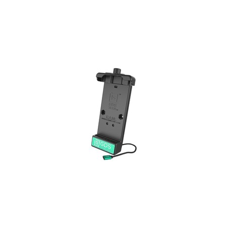 GDS Vehicle Dock with IntelliSkin is a spring-loaded, quick release holder