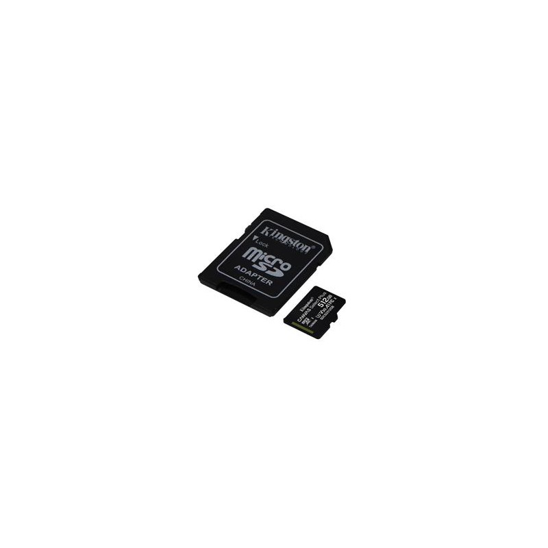 Kingston 512GB microSDXC Canvas Select/100R A1 C10 Card + SD Adapter