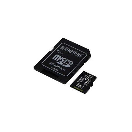 Kingston 512GB microSDXC Canvas Select/100R A1 C10 Card + SD Adapter