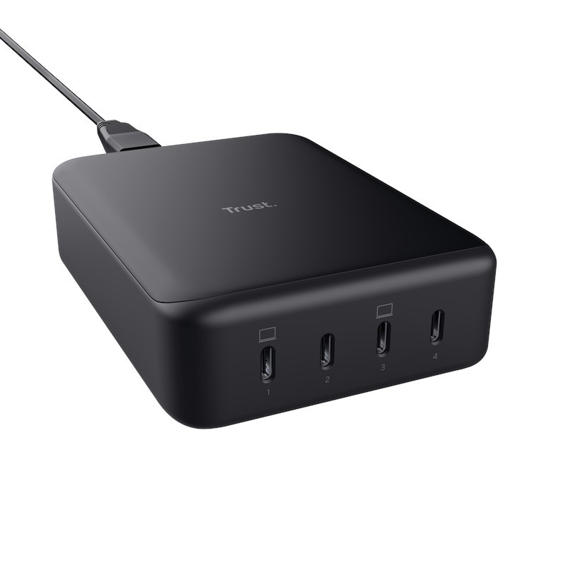 TRUST napájecí adaptér MAXO 240W 4-PORT USB-C DESK CHARGER