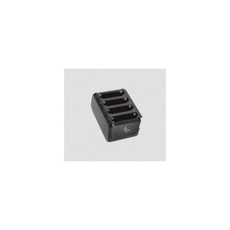 Zebra 4-Slot Powerpack Battery Charger. Required Power Supply PWR-BGA12V50W0WW, DC Cord Cbl-DC-388A1-01, AC Line Cord Sold