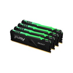 Kingston 64GB DDR4-3200MHZ CL16 DIMM/(Kit OF 4) FURY Beast RGB