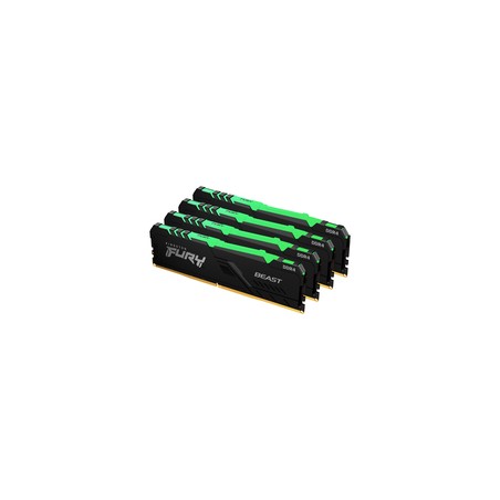 Kingston 64GB DDR4-3200MHZ CL16 DIMM/(Kit OF 4) FURY Beast RGB