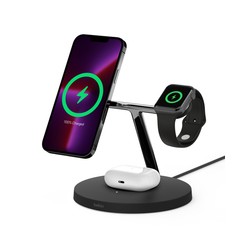 3-IN-1 WIRELESS CHARGER FOR/IPHONE 12/13 SERIES WITH MAGSAFE WIZ017VFBK