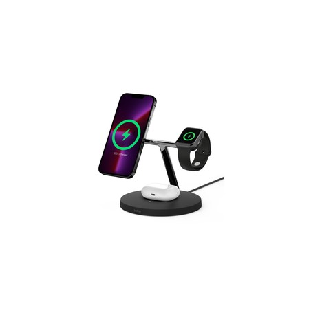 3-IN-1 WIRELESS CHARGER FOR/IPHONE 12/13 SERIES WITH MAGSAFE WIZ017VFBK