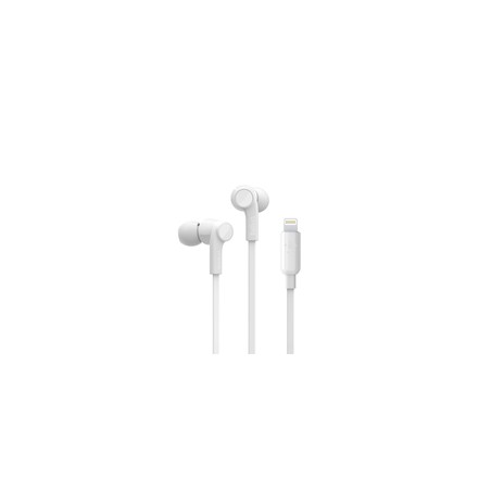 Belkin Rockstar IN-Ear Headphones/W/Lightning Connector White