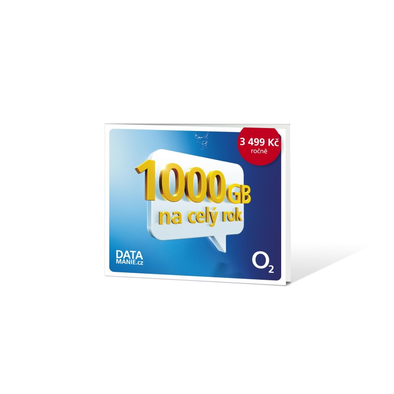 O2 Roční datové připojení 1,2 TB Bundle 4+1