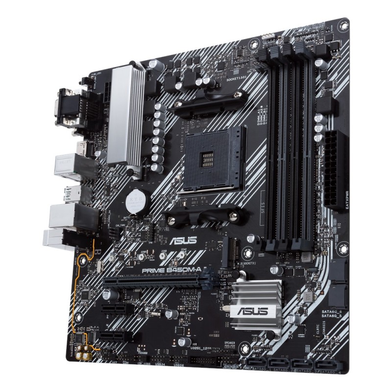 ASUS MB Sc AM4 PRIME B450M-A II, AMD B450, 4xDDR4, 1xHDMI, 1xDVI, 1xVGA, mATX