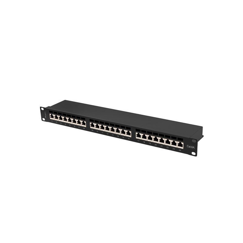 Lanberg Patch Panel 24 portů 1U 19" CAT.6A FTP stíněný ČE