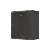 Lanberg 19" racková skříň pro montáž na stěnu 12U/540X350 (ploché balení) S prosklenými dveřmi černá