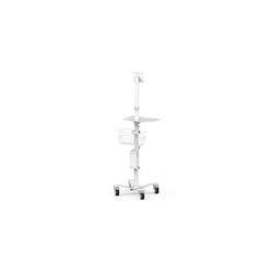 KEYBOARD TRAY FOR MEDICAL/ROLLING CART - WHITE